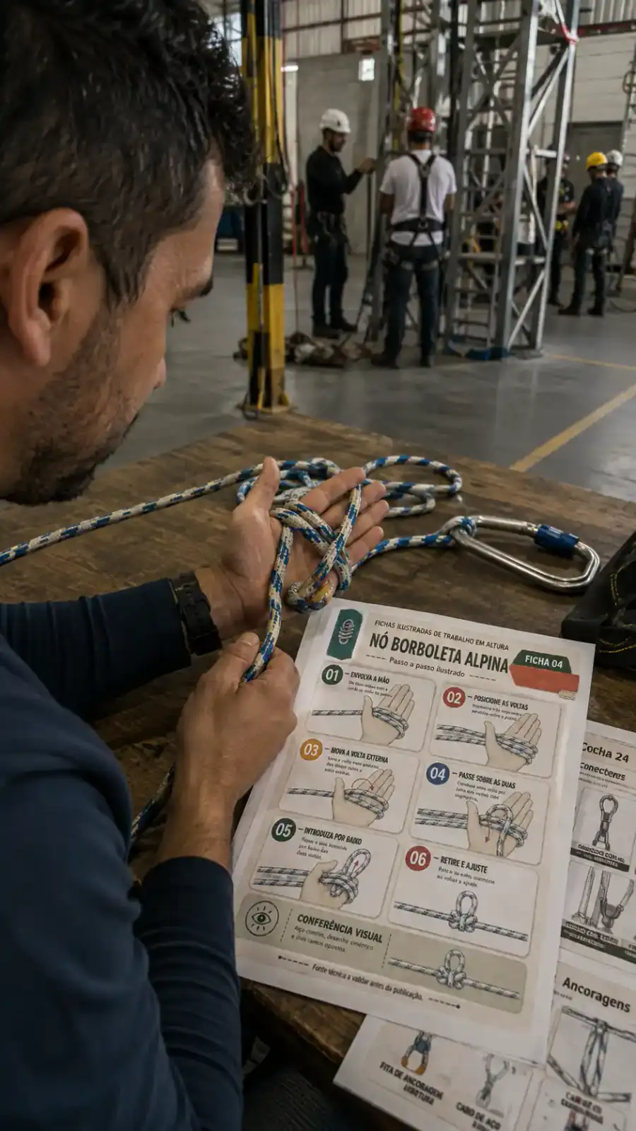 Material de Trabalho em Altura sendo consultado 4